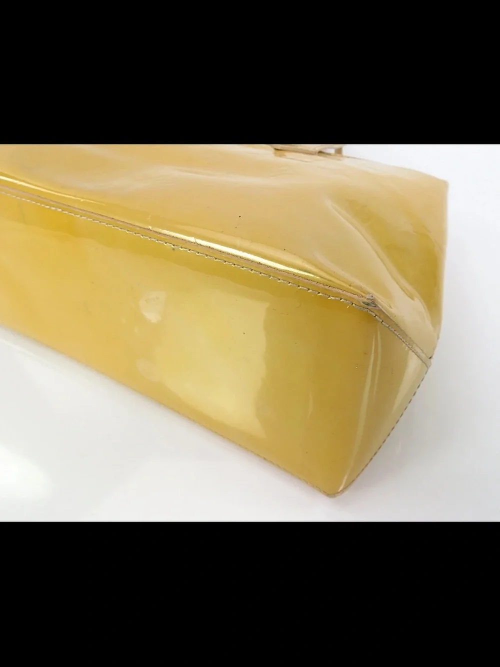 Louis Vuitton Glossy Yellow Monogram Vernis Tote